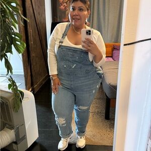 Lane Bryant Light Blue Denim Overalls